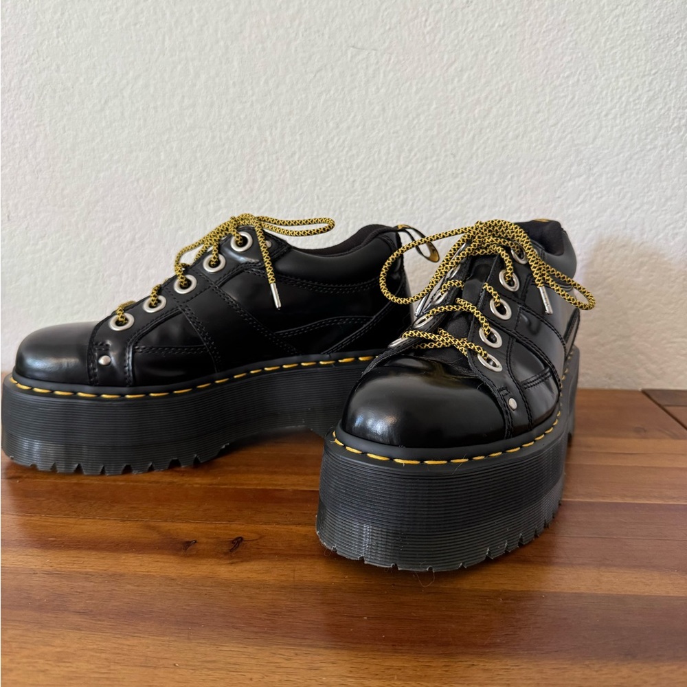 Dr. Martens 5-EYE MAX BUTTERO LEATHER PLATFORM SHOES